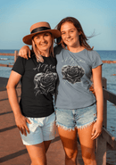 A Mother's Love Never Fades Black Rose Graphic Tee Memorial Mother's Day Shirt - Encore2woBlue JeanS