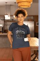 A Mother's Love Never Fades Black Rose Graphic Tee Memorial Mother's Day Shirt - Encore2woNavyS