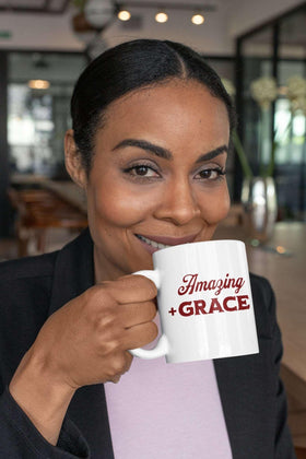 Amazing Grace Inspirational Christian Mug, 11oz - Encore2wo