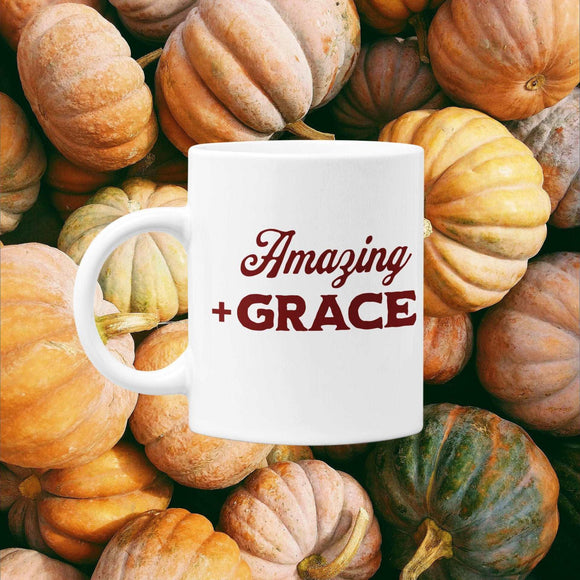 Amazing Grace Inspirational Christian Mug, 11oz - Encore2wo