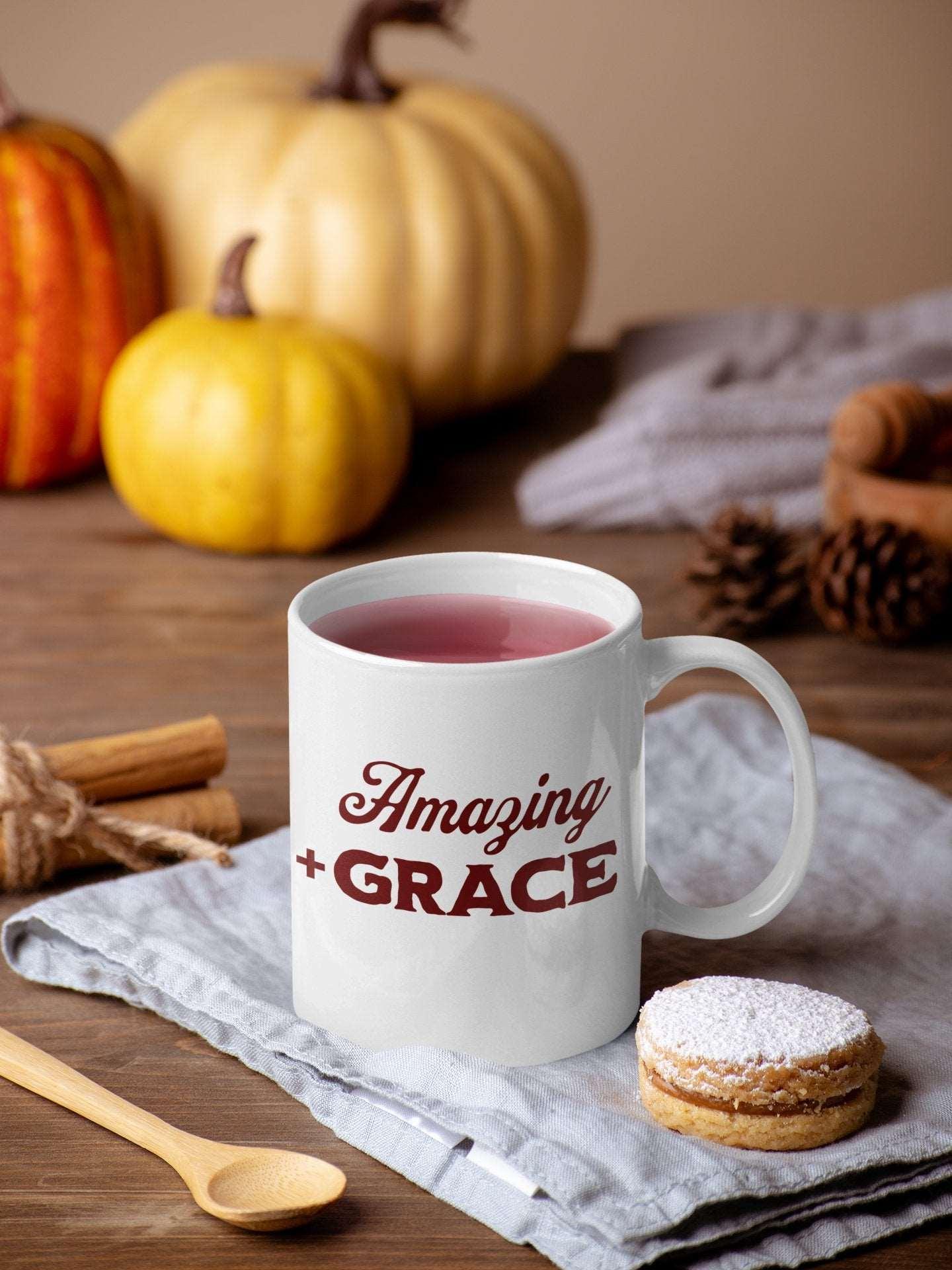 Amazing + Grace Stylish Inspiration Christian Hymn Inspired Mug - Encore2wo