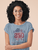 America 250 T-Shirt | 1776–2026 250 Years of Freedom Patriotic July 4th Tee - Encore2woBlue JeanS
