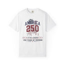 America 250 T-Shirt | 1776–2026 250 Years of Freedom Patriotic July 4th Tee - Encore2woBlackS