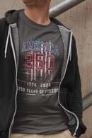 America 250 T-Shirt | 1776–2026 250 Years of Freedom Patriotic July 4th Tee - Encore2woBlackS