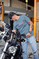 America Stand Tall Unisex T-Shirt - Encore2woSteel BlueS