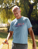 America Stand Tall Unisex T-Shirt - Encore2woSteel BlueS