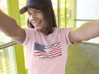 American Revival Christian Patriotic Graphic Tee Faith and Freedom Shirt - Encore2woPinkS