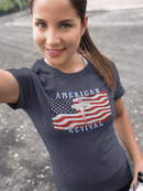 American Revival Christian Patriotic Graphic Tee Faith and Freedom Shirt - Encore2woNavyS