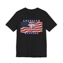 American Revival Christian Patriotic Graphic Tee Faith and Freedom Shirt - Encore2woRedS