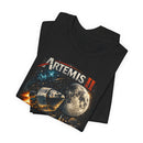 Artemis II Lunar Mission Graphic Tee NASA Inspired Space Exploration Shirt - Encore2woBlackS