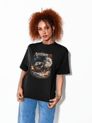 Artemis II Lunar Mission Graphic Tee NASA Inspired Space Exploration Shirt - Encore2woBlackS