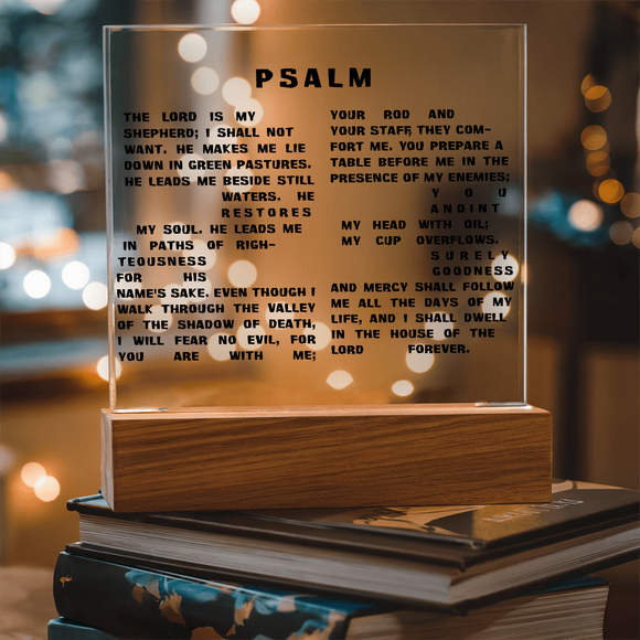 Custom Printed Square Acrylic Plaque – Personalized Photo & Message Gift