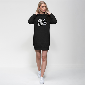 Trust in God Hoodie Dress – Christian Faith Long Hoodie for Women - 0