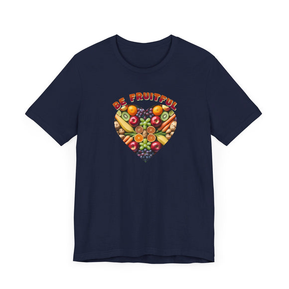 Be Fruitful Heart - Shaped Fruit Design T-Shirt - Encore2woWhiteS