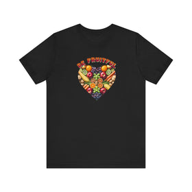 Be Fruitful Heart - Shaped Fruit Design T-Shirt - Encore2woBlackS