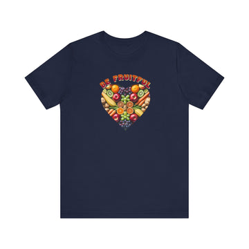 Be Fruitful Heart - Shaped Fruit Design T-Shirt - Encore2woNavyS