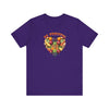 Be Fruitful Heart - Shaped Fruit Design T-Shirt - Encore2woTeam PurpleS