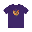 Be Fruitful Heart - Shaped Fruit Design T-Shirt - Encore2woTeam PurpleS