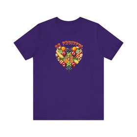 Be Fruitful Heart - Shaped Fruit Design T-Shirt - Encore2woTeam PurpleS