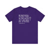 Be Watchful Stand Firm in the Faith Christian Scripture Tee - Encore2woTeam PurpleS