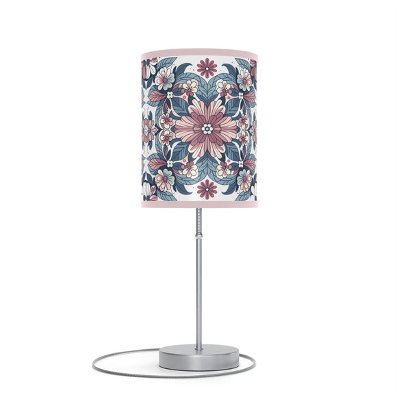 Berry Bliss Floral Lamp on Stand, US|CA Plug - Encore2woMedium pinkSilverOne size