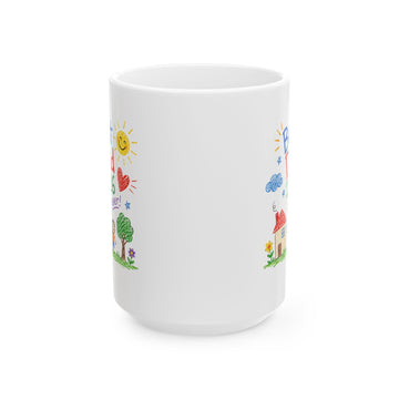 Best Dad 2026 Ever Ceramic Mug, Coffee Cup, Father’s Day gift for Dads From Kids, 11oz, 15oz - Encore2wo15oz
