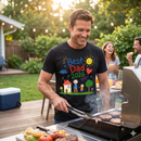 Best Dad 2026 Shirt, Fathers Day Shirt, Cute Dad Gift From Kids, Child Drawing Comfort Colors 1717 Tee - Encore2woBlackS