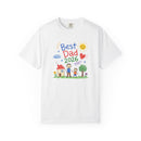 Best Dad 2026 Shirt, Fathers Day Shirt, Cute Dad Gift From Kids, Child Drawing Comfort Colors 1717 Tee - Encore2woWhiteS