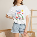 Best Dad 2026 Shirt, Fathers Day Shirt, Cute Dad Gift From Kids, Child Drawing Comfort Colors 1717 Tee - Encore2woNavyS