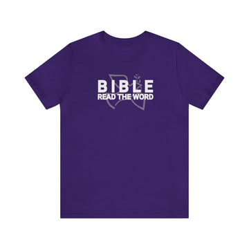 Bible Read the Word Unisex Short Sleeve Tee - Encore2woTeam PurpleS