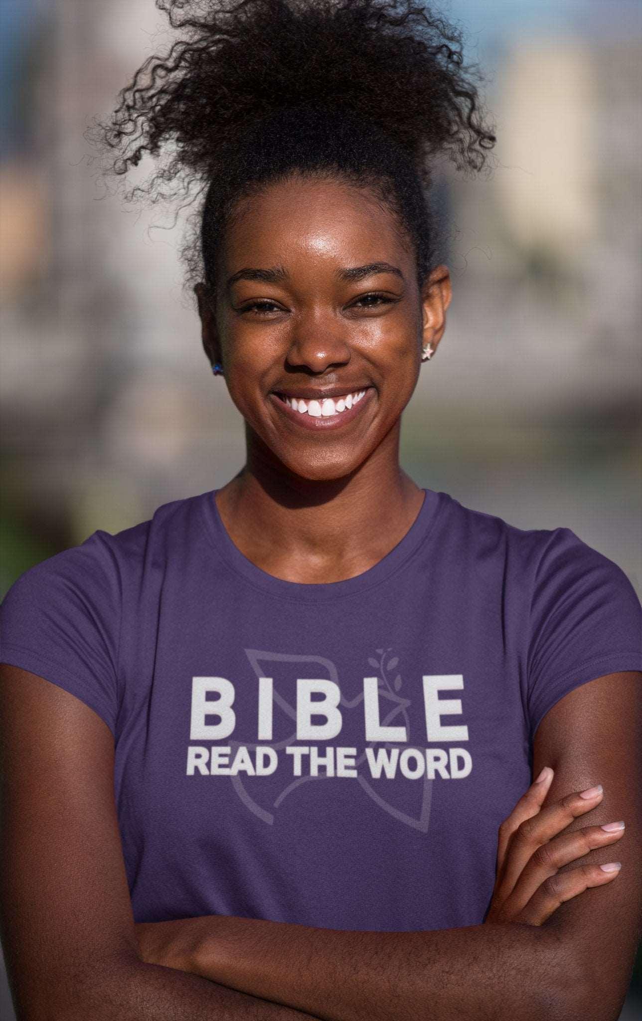 Bible: Read the Word Unisex Short Sleeve Tee - Encore2woMaroonS