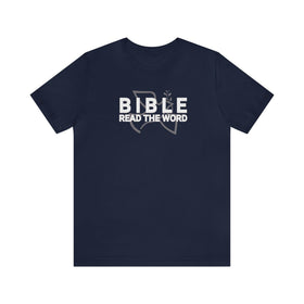 Bible: Read the Word Unisex Short Sleeve Tee - Encore2woNavyS