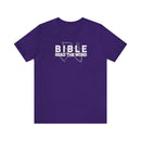 Bible: Read the Word Unisex Short Sleeve Tee - Encore2woTeam PurpleS