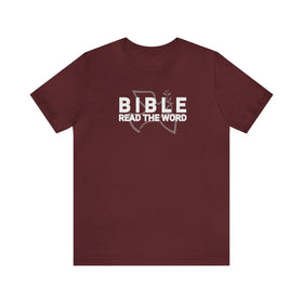 Bible: Read the Word Unisex Short Sleeve Tee - Encore2woMaroonS