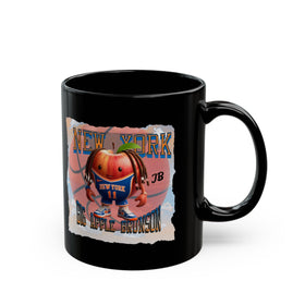 Big Apple Brunson Coffee Mug - JB Apple in Knickerbockers Jersey, 11oz Black Mug - Encore2wo11oz