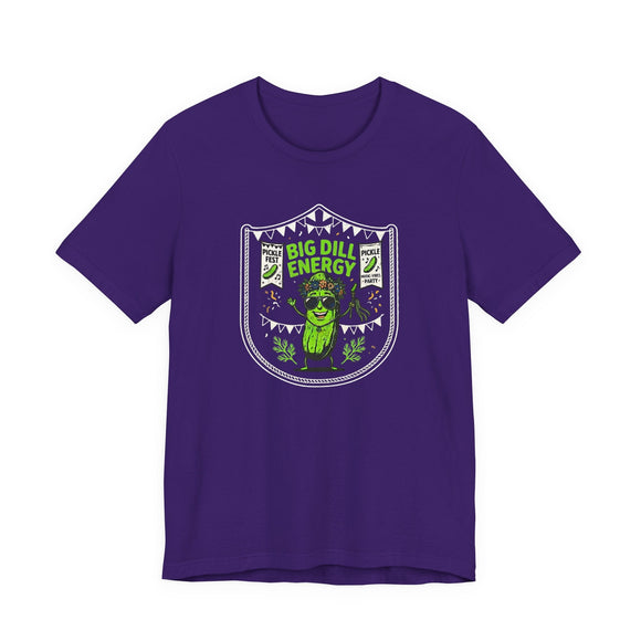 Big Dill Energy Pickle Fest Graphic Tee Funny Food Festival Shirt - Encore2woPinkS