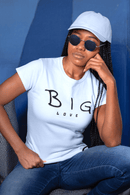Big Love Minimalist Graphic Tee Unisex Inspirational Shirt - Encore2woBaby BlueS