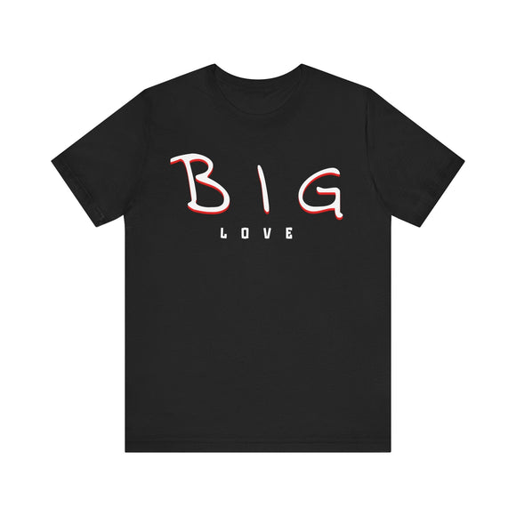Big Love Minimalist Graphic Tee Unisex Inspirational Shirt - Encore2woPinkS