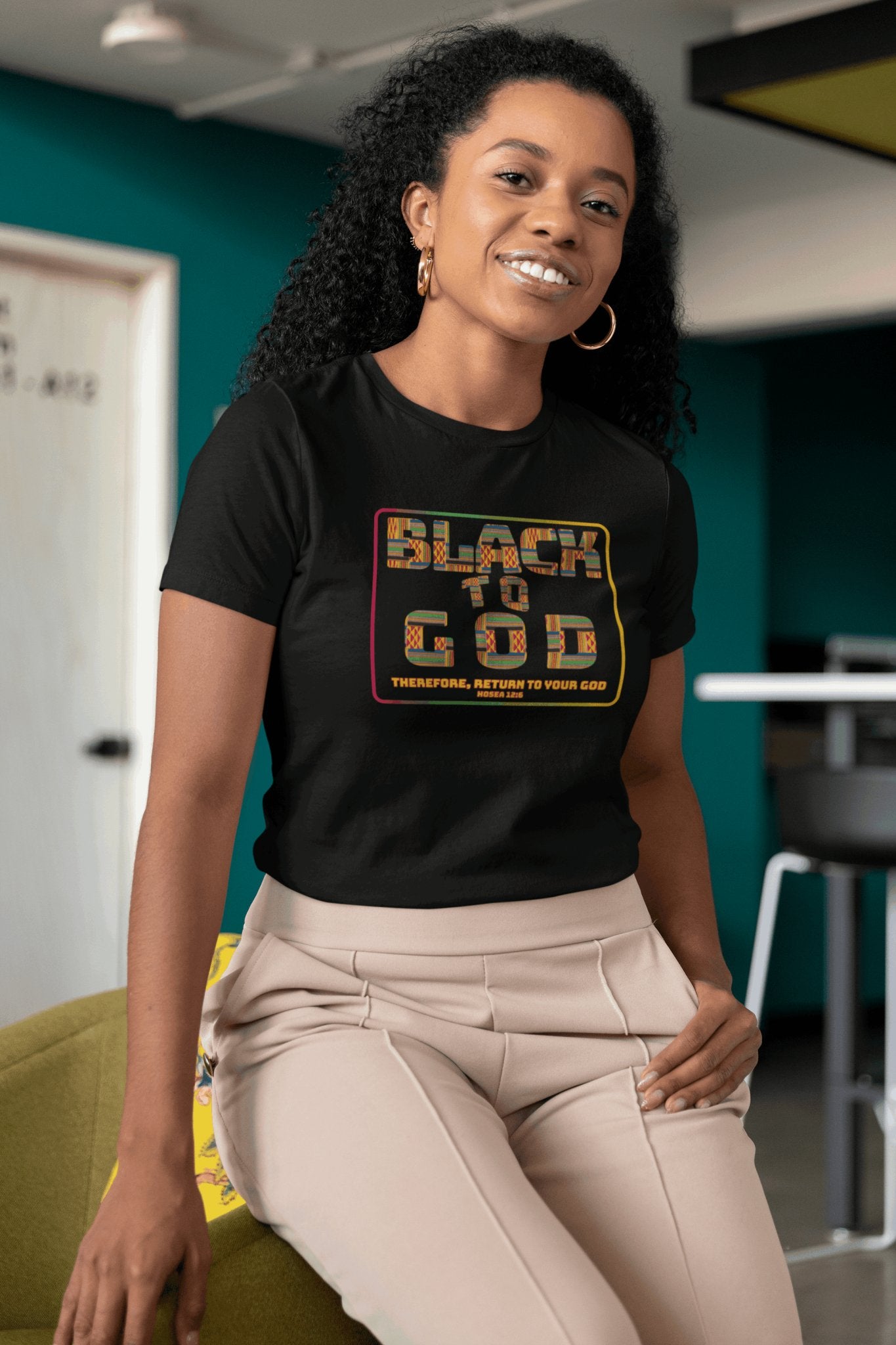 Black to God Faith T - Shirt for Juneteenth Black History Scripture Message Tee - Encore2woBlackS