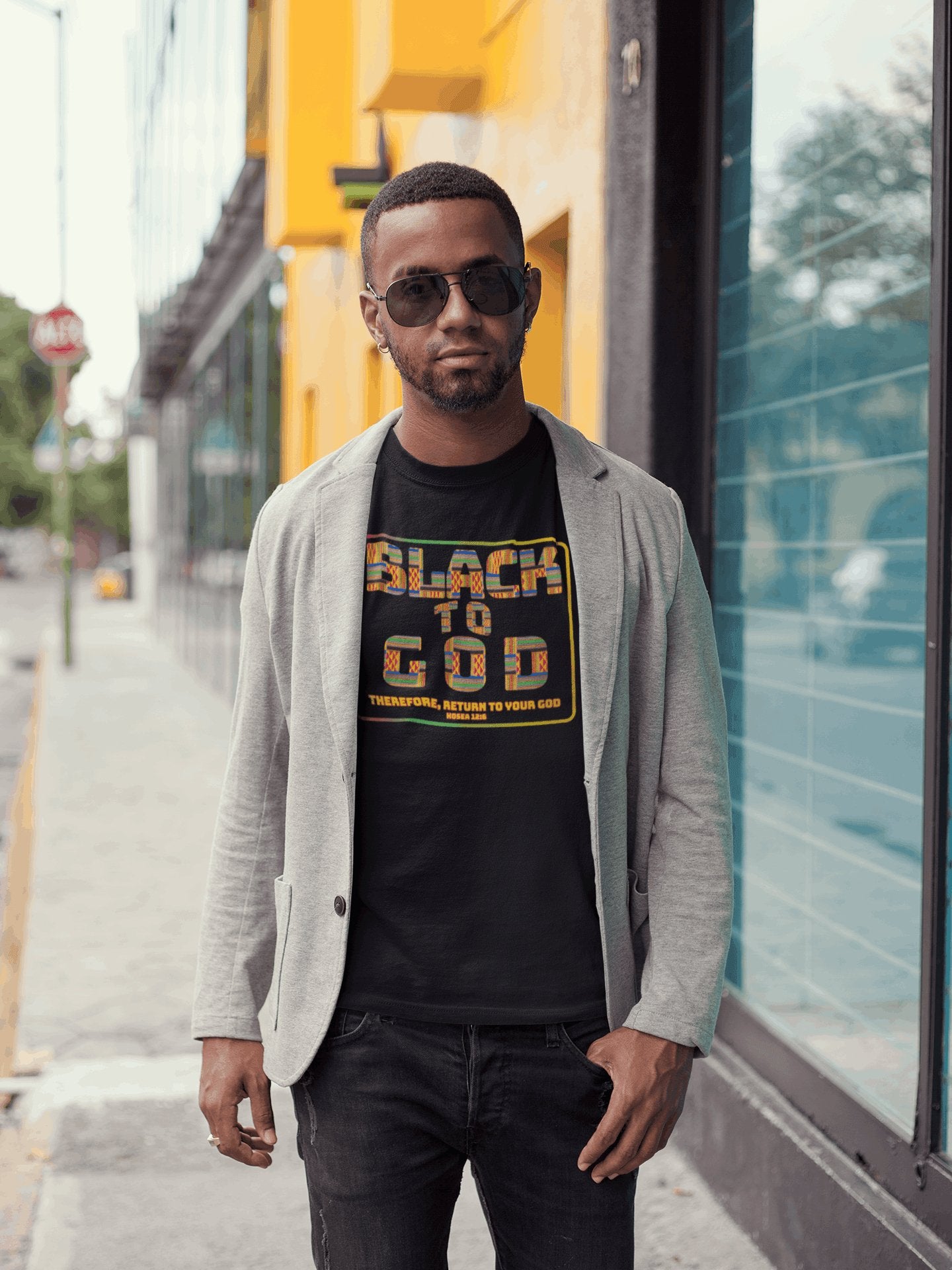 Black to God Faith T - Shirt for Juneteenth Black History Scripture Message Tee - Encore2woBlackS