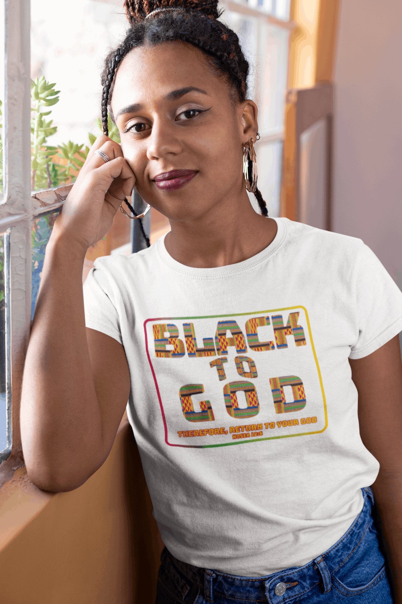 Black to God Faith T - Shirt for Juneteenth Black History Scripture Message Tee - Encore2woBlackS