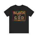 Black to God Faith T-Shirt - Kente Print with Hosea 12:6 - Encore2woBlackS