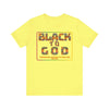 Black to God Faith T-Shirt - Kente Print with Hosea 12:6 - Encore2woYellowS