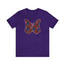 Butterflower Butterfly T-Shirt Beautiful Floral Tee - Encore2woTeam PurpleS