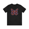 Butterflower Butterfly T-Shirt Beautiful Floral Tee - Encore2woBlackS