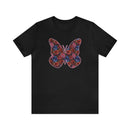 Butterflower Butterfly T-Shirt Beautiful Floral Tee - Encore2woBlackS
