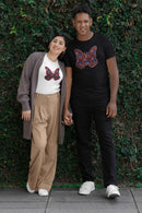 Butterflower Butterfly T-Shirt Beautiful Floral Tee - Encore2woWhiteS