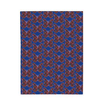 Butterfly and Floral Velveteen Plush Blanket - Encore2wo30" × 40"