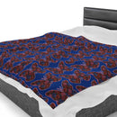 Butterfly and Floral Velveteen Plush Blanket - Encore2wo50" × 60"