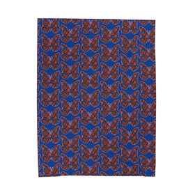 Butterfly and Floral Velveteen Plush Blanket - Encore2wo60" × 80"